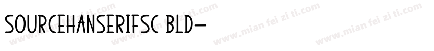 Sourcehanserifsc bld字体转换
